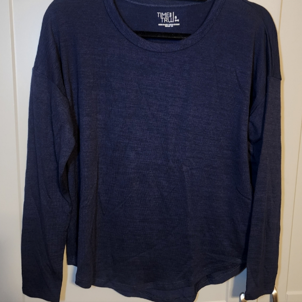 Navy Blue Time & Tru Sweater